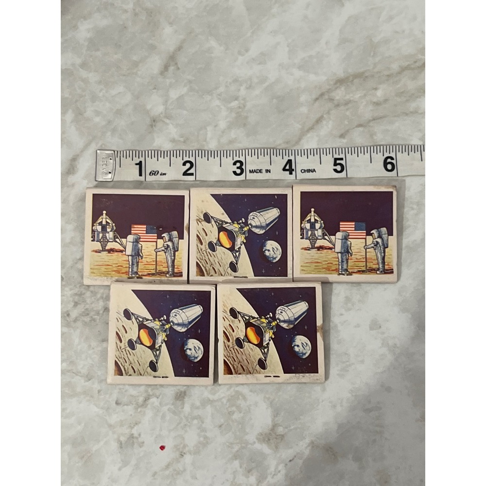 Vintage Space Age USA Matchbooks Diamond Match Co Moon Landing NASA Lot of 5